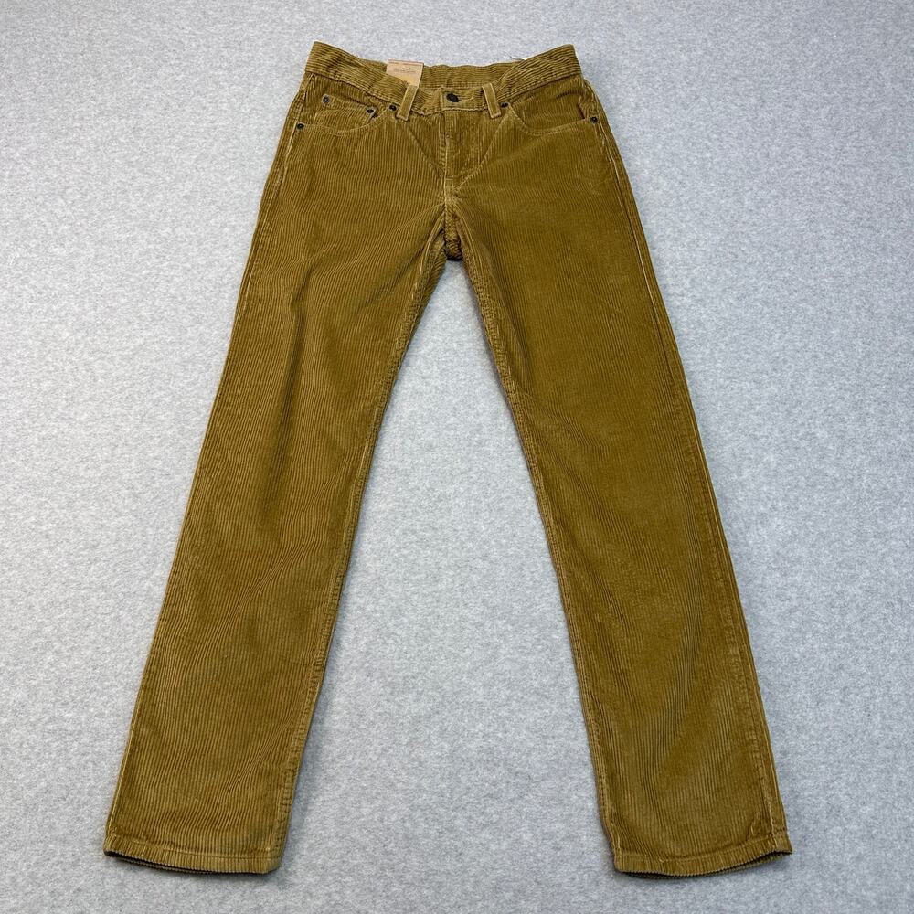 Levi's Corduroy Pants Mens 27x30 Golden Tan Straight Leg Regular Fit 5-Pocket